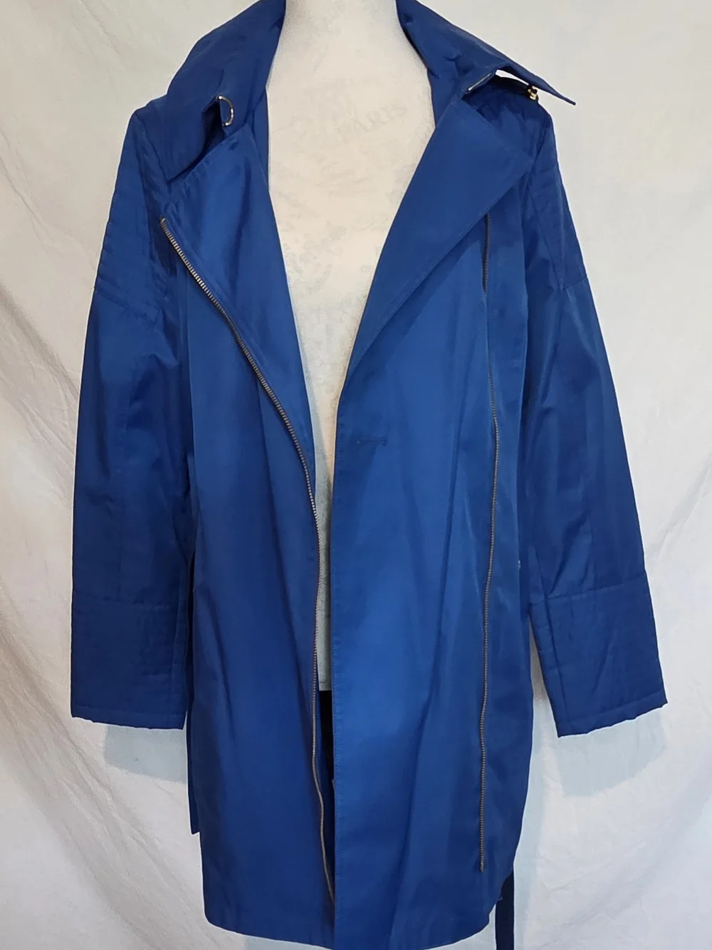 *NWOT* Michael Kors Cobalt Blue Belted Trench Coat